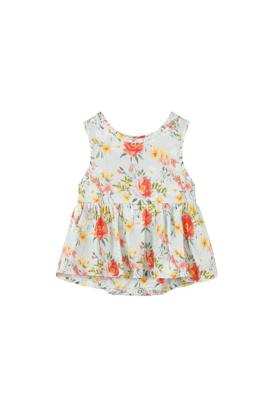Nellie Onesie Dress - Retro Roses