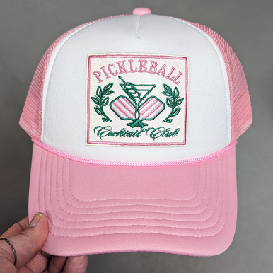 Pickleball Cocktail Club Trucker Hat