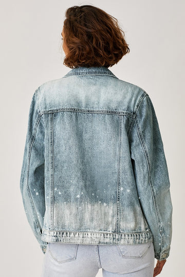 Ombre Wash Relaxed Fit Jean Jacket