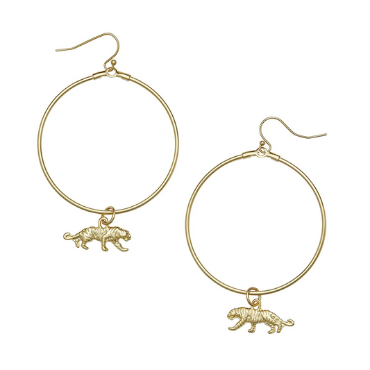 Tiger Hoop Earrings