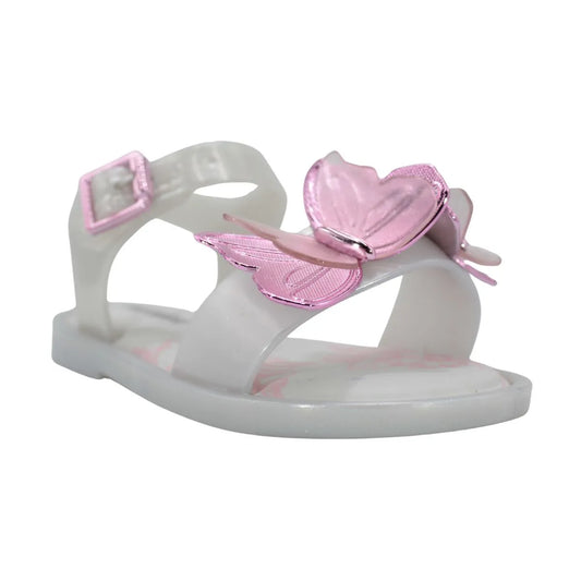 Butterfly Sandal - Pearly White / Pink