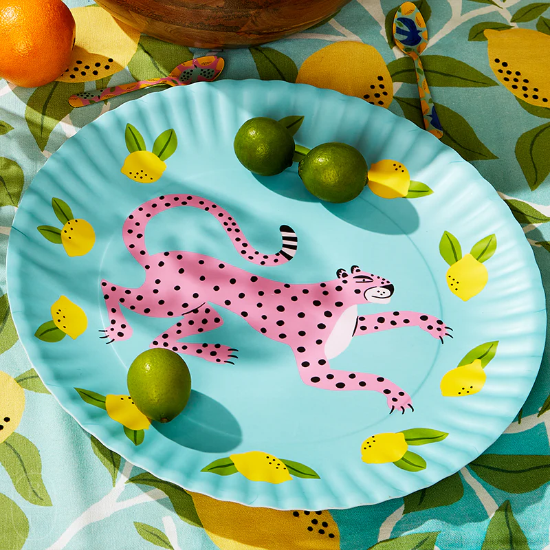 Leopard & Bird Melamine Platter - 2 styles