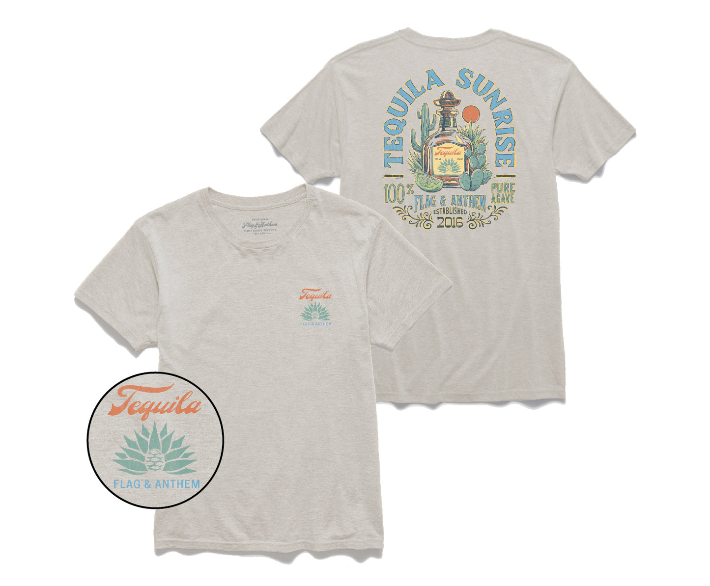 Tequila Sunrise Slub T-Shirt