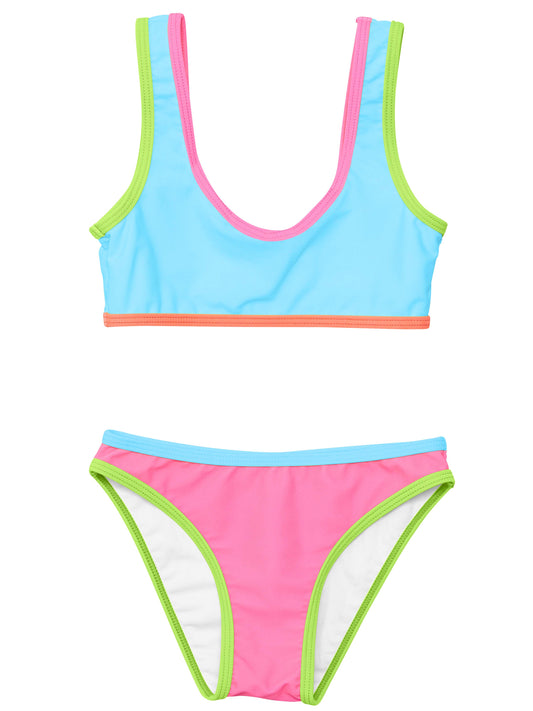 Candy Colorblock Cropped Bikini