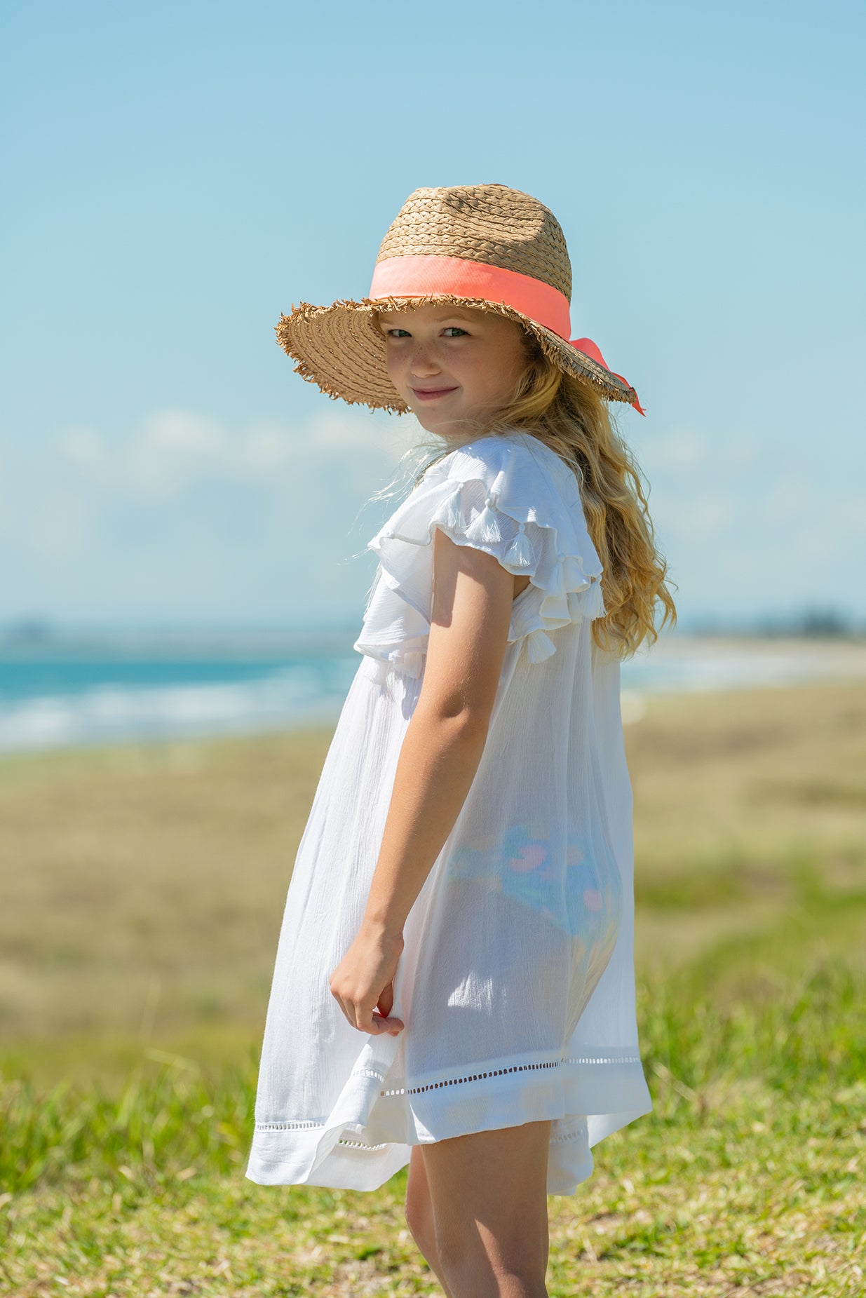 Peachy Ribbon Hat