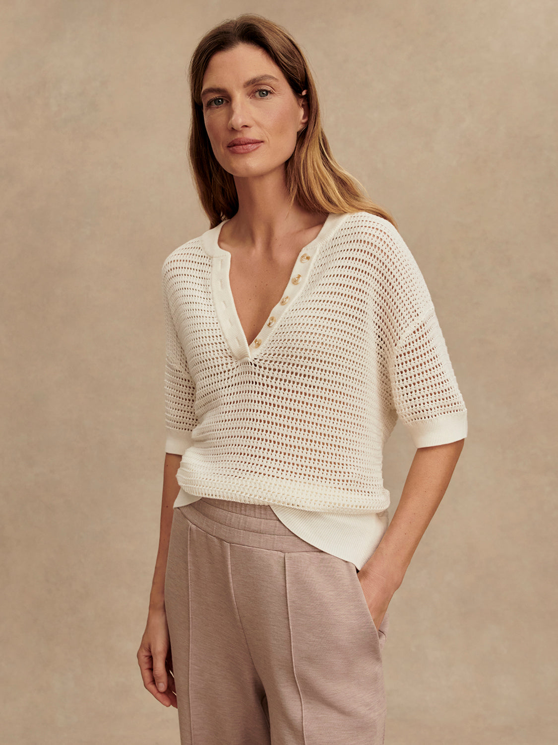 Callie Short Sleeve Knit Top