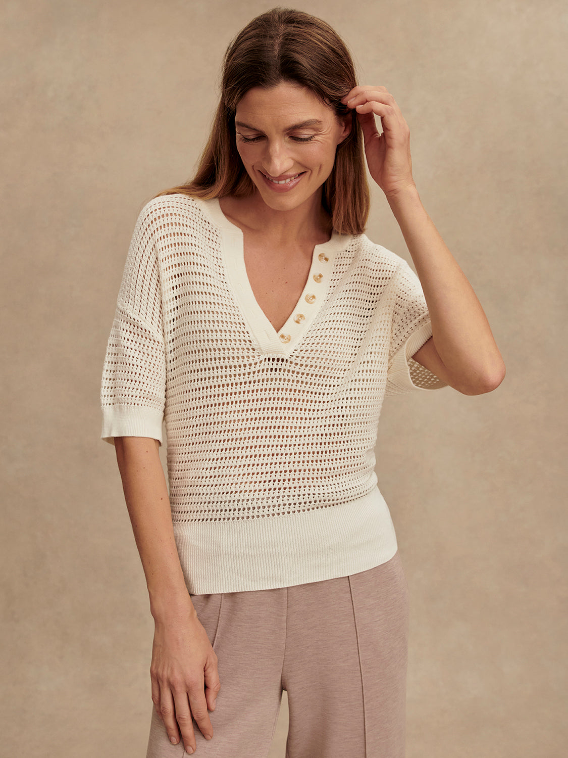 Callie Short Sleeve Knit Top