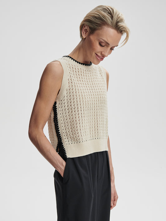 Delaney Knit Vest - Birch