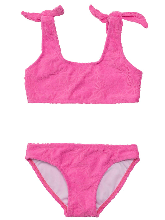 Bubble Gum Bloom Crop Bikini