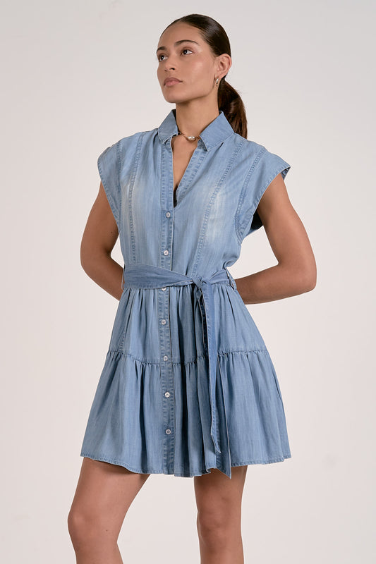 Denim Button Down Dress