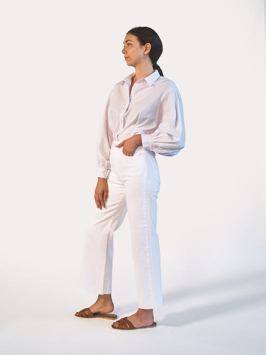 The Blake Wide Leg Raw Hem