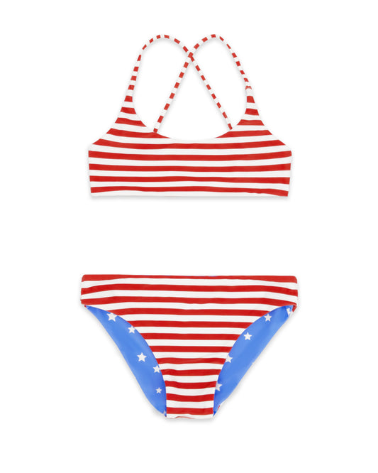 Waverly Reversible Bikini - True Red