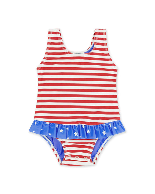 Sun Babe One-piece - True red