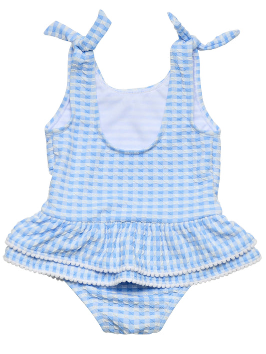 SEASIDE GINGHAM SKIRT SWIMSUIT