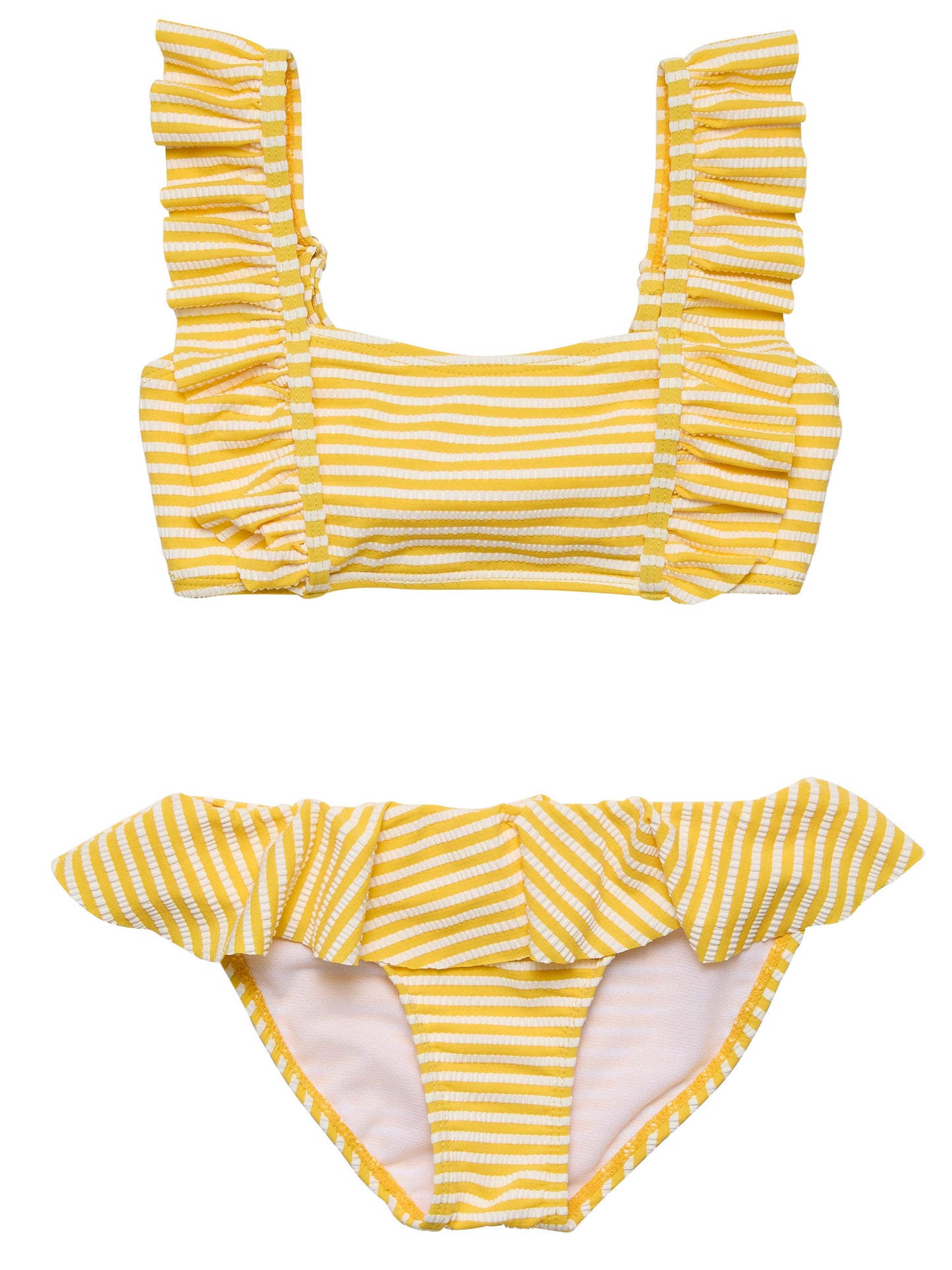 SUNSHINE STRIPE FRILLED BIKINI