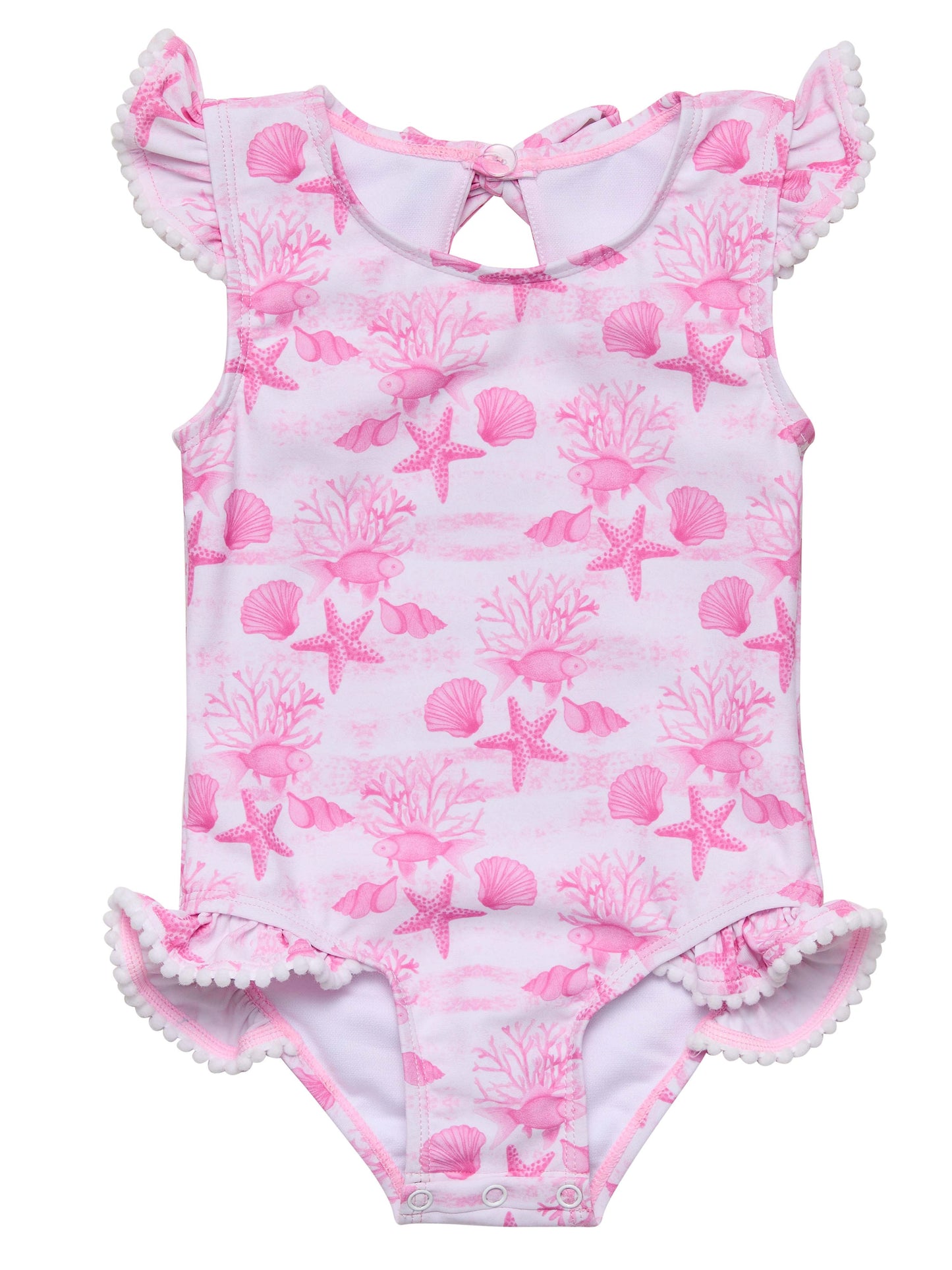PINK LAGOON FRILL SWIMSUIT
