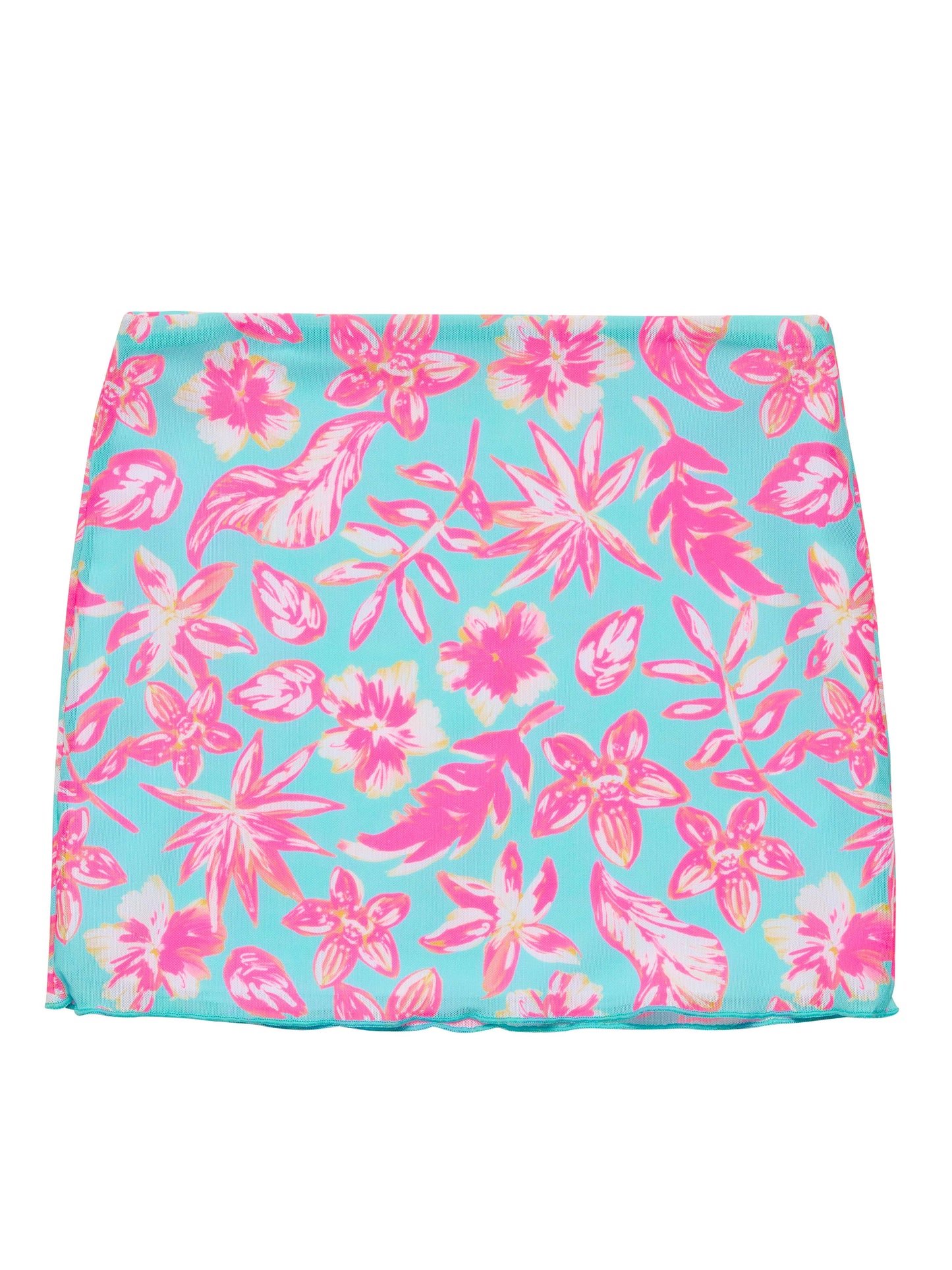 TROPICAL GLOW TEEN MINI SKIRT