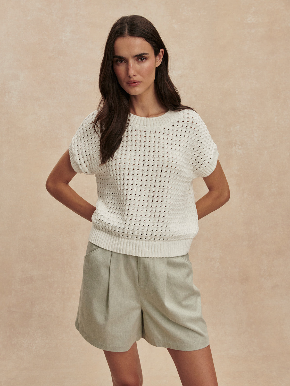 Denny Knit Top - Snow White