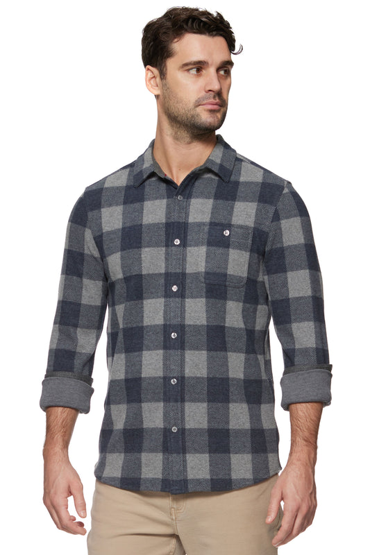 Thatcher Long Sleeve Hero Knit Flannel Shirt