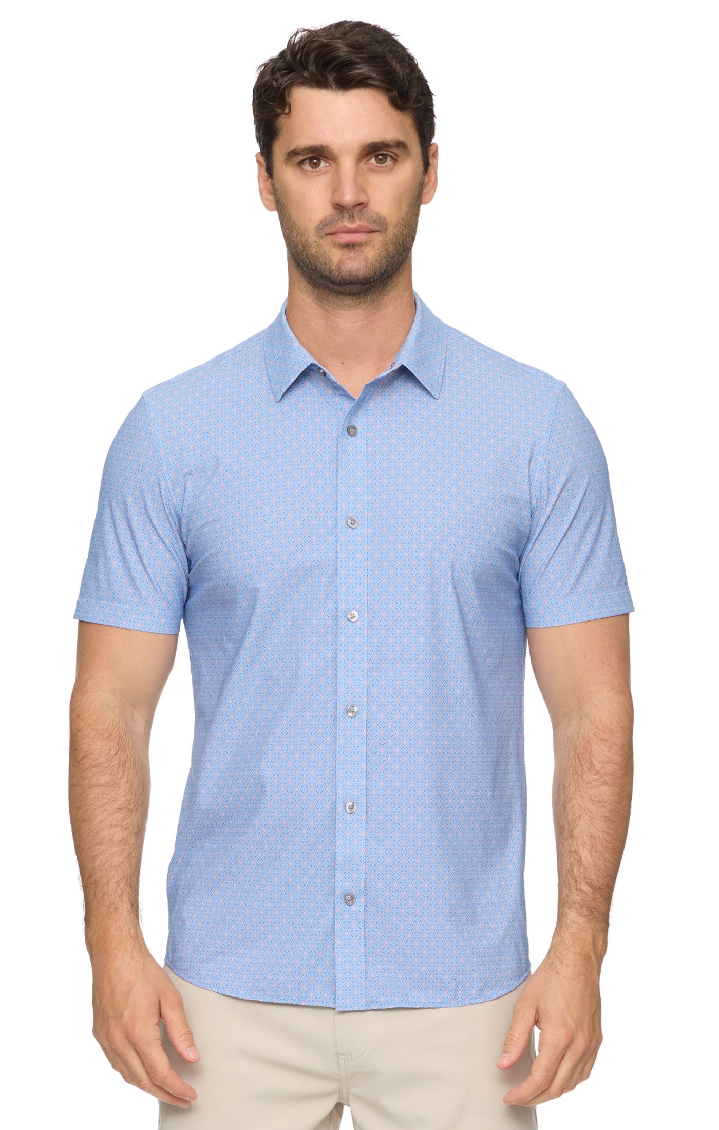 Saxon Short Sleeve Medallion Print Journey Shirt