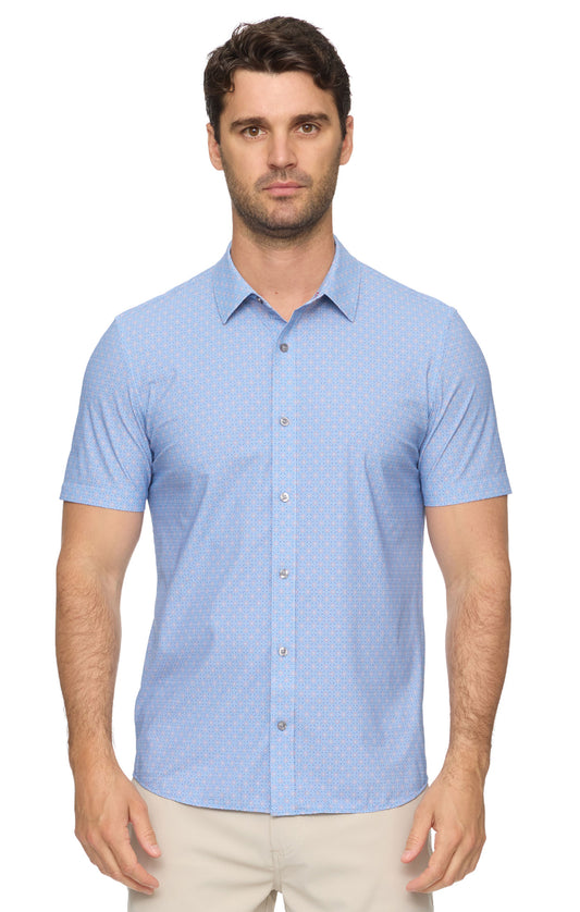 Saxon Short Sleeve Medallion Print Journey Shirt