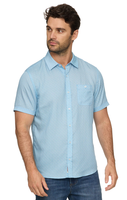 Coolidge Short Sleeve Crescent Print Outdoor Performance Shirt