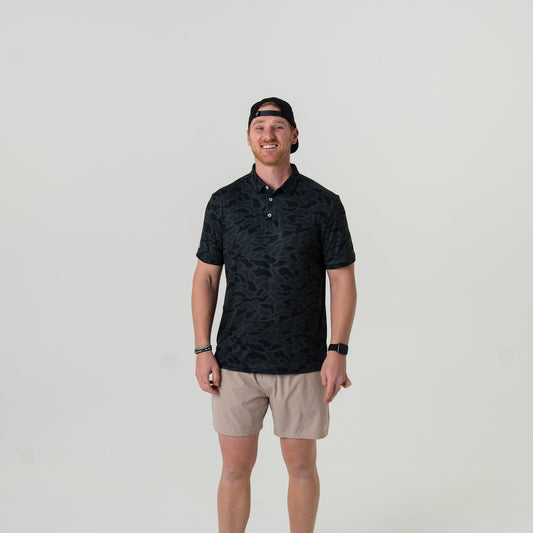 Performance Polo - Black Camo
