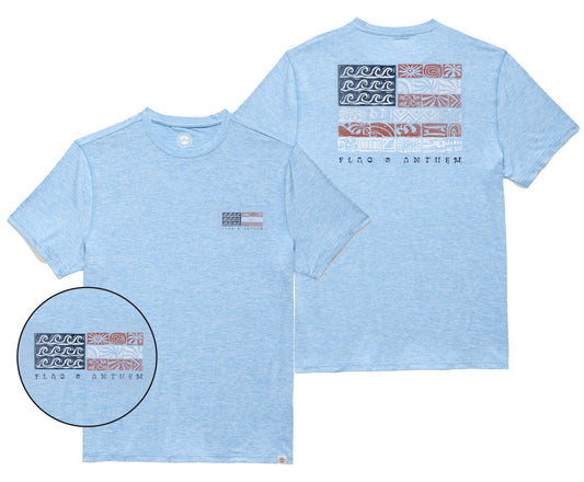 Americana Coastal Flag Performance Tee
