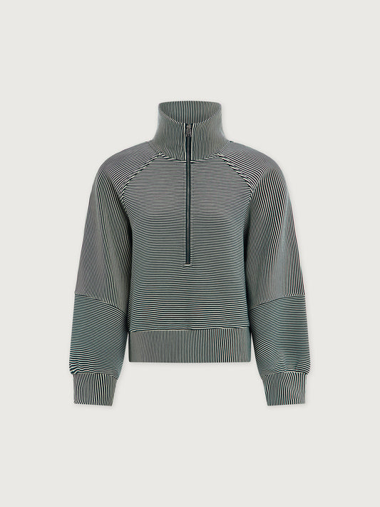 Milano Half Zip Sweat 2.0 - Ponderosa Pine/Pristine