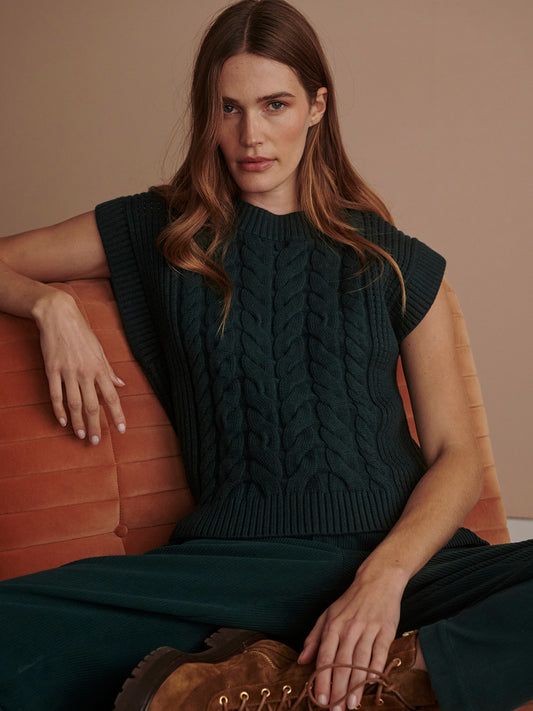 Pixie Relaxed Knit Tank - Ponderosa Pine
