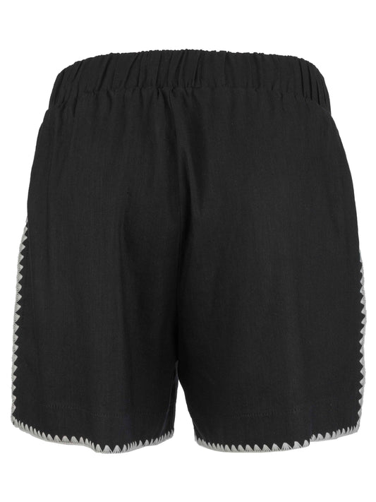 Nicolette Bermuda with Embroidery Border