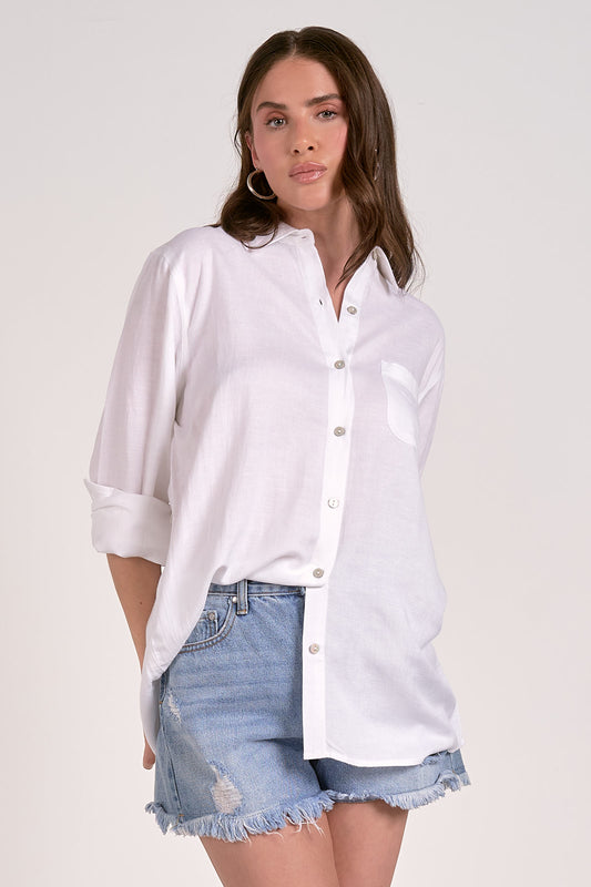 White Soft Tencel Shirt