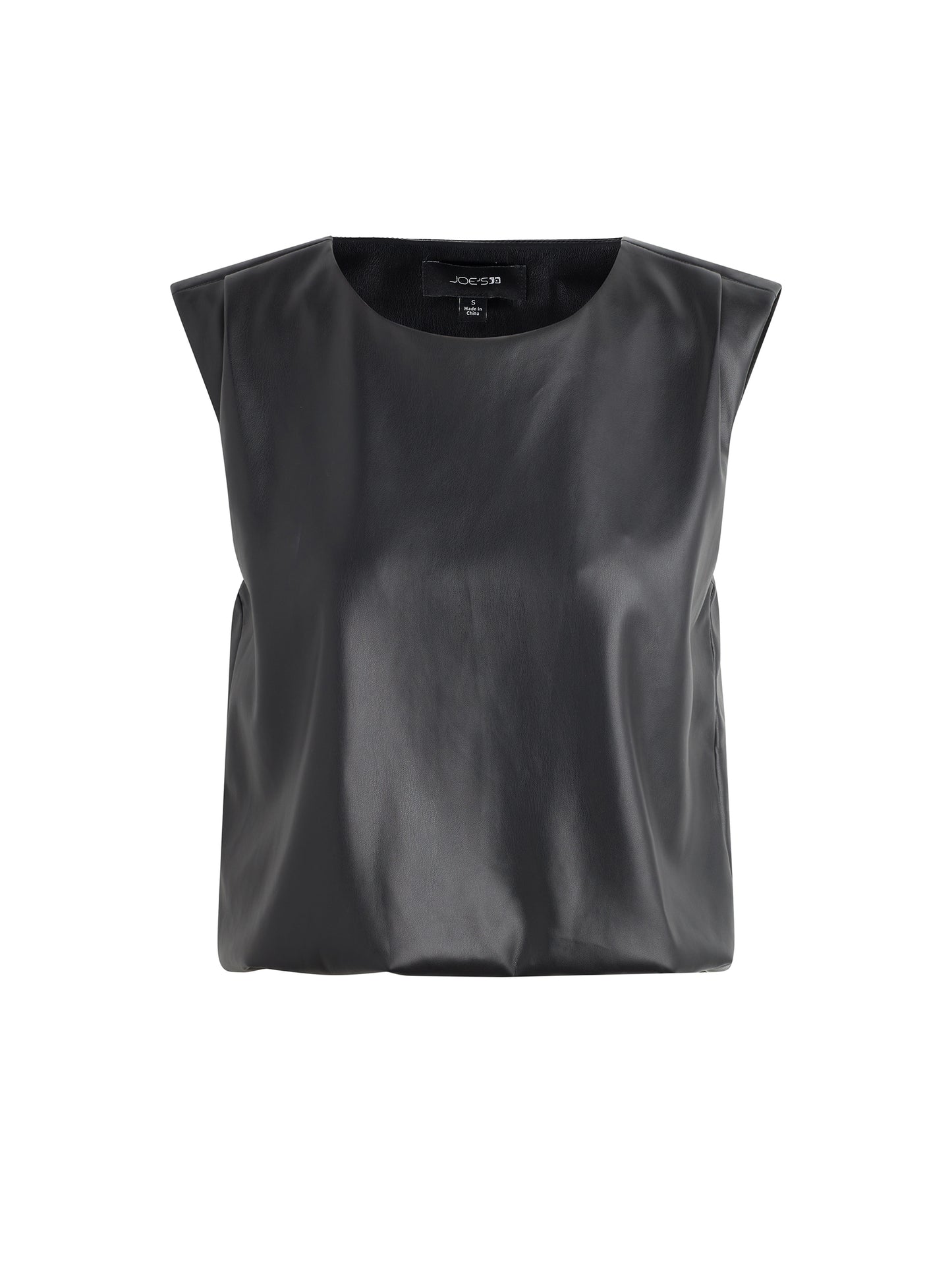 Faux Leather Sleeveless Top