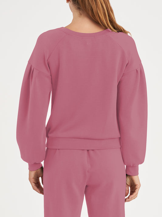 Pleated Pullover - Mauve