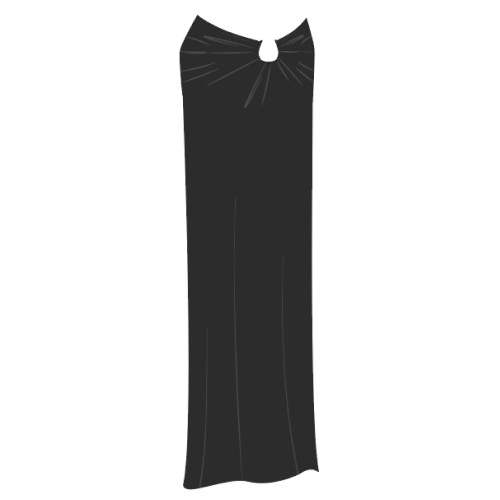 Stretch Jersey Maxi Skirt