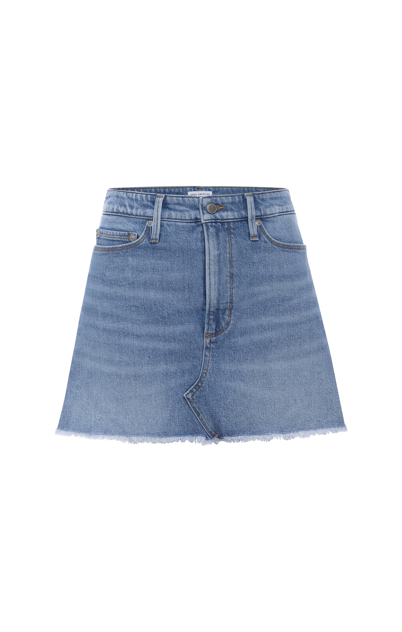 Denim Uniform Mini Skirt