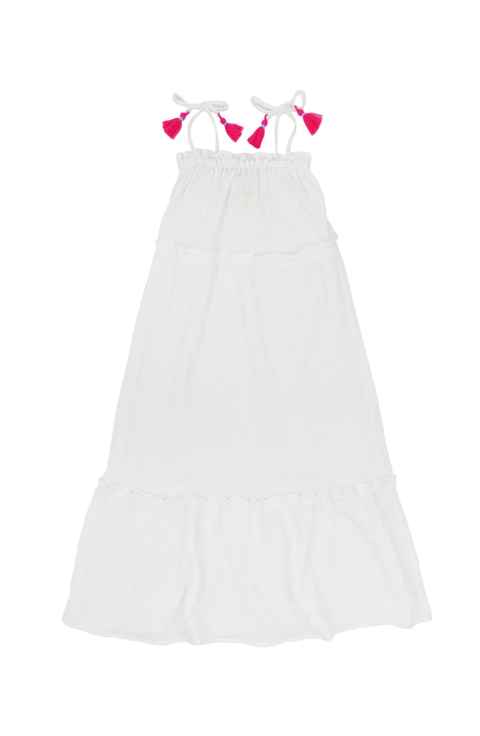 Solstice White Smocked Dress