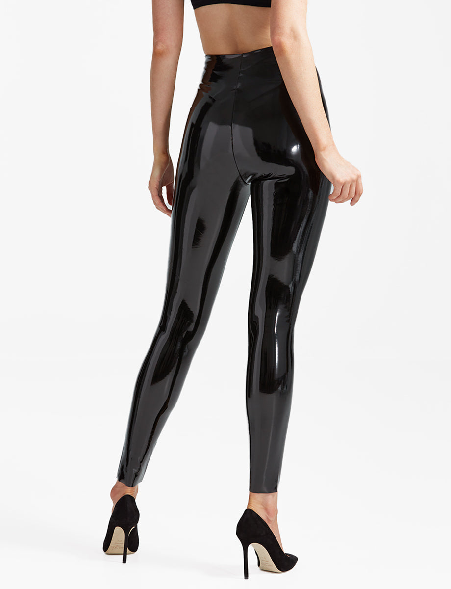 Faux Patent Leather Legging