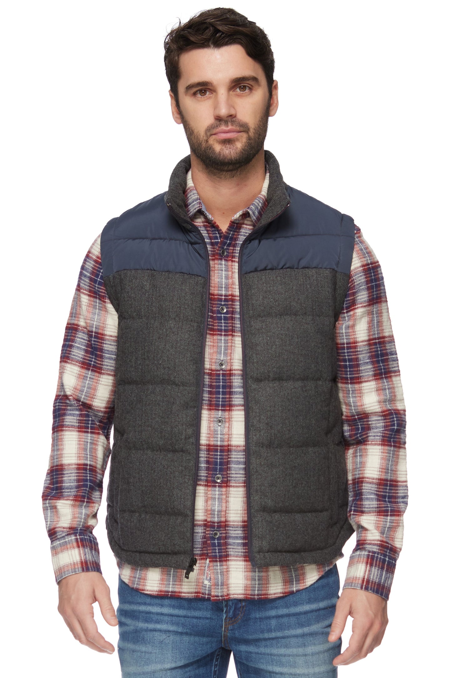 Crowder Mixed Media Puffer Vest