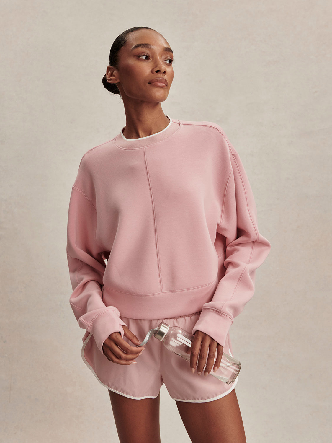 Tasmin Cropped Sweater - zephyr mauve