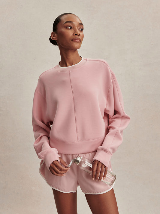 Tasmin Cropped Sweater - zephyr mauve