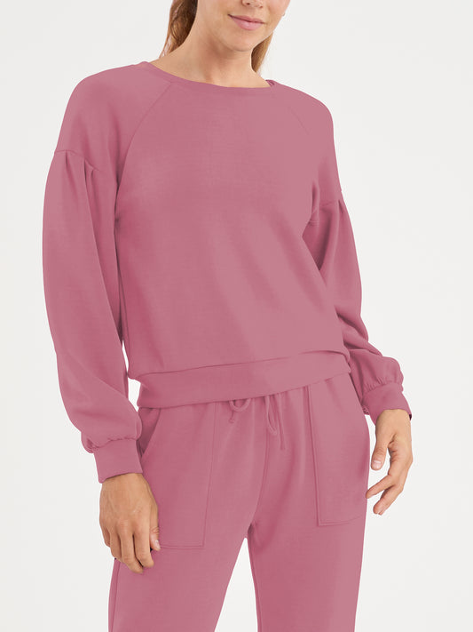Pleated Pullover - Mauve