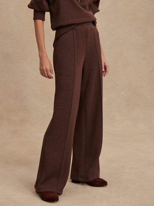The Wide Leg Pant 30 - Coffee Bean