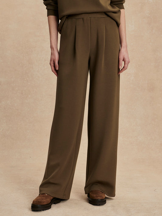 The Extra Wide Leg Pant 29.5 - Military Olive