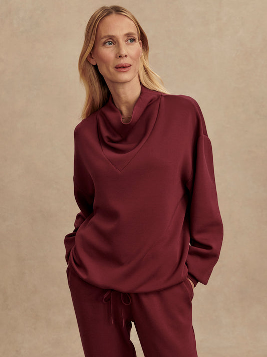 Betsy Sweatshirt - New Maroon