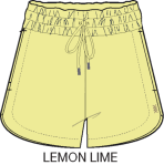 Dream Glow Color Block Short - Lemon Lime