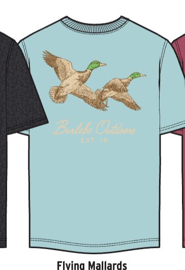 Flying Mallard - Heather Sky Blue SS Tee