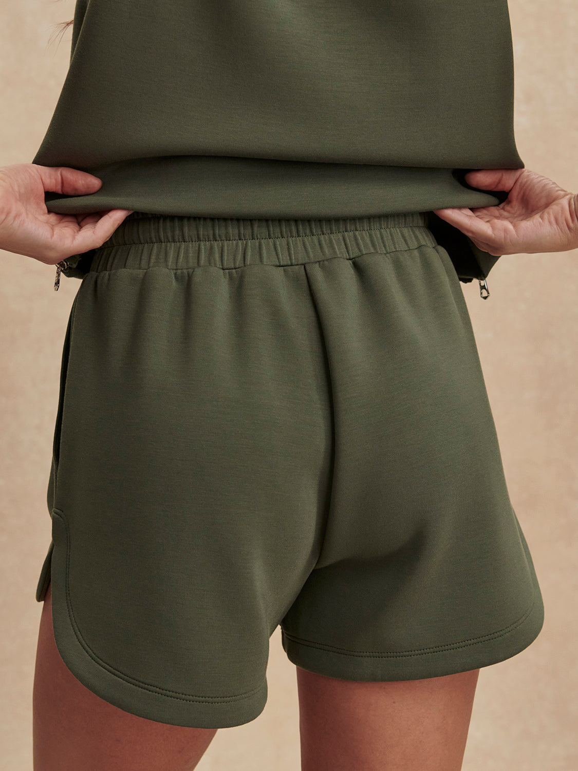 Coulter High Rise Shorts - Thyme