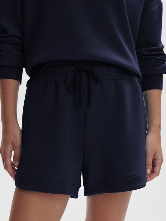 Ollie High Rise Shorts - Navy