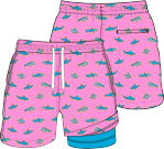 The Pink Apex Lined Swimtrunks (Youth)